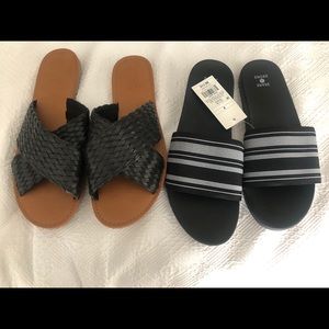 Two pair of sandals bundle.